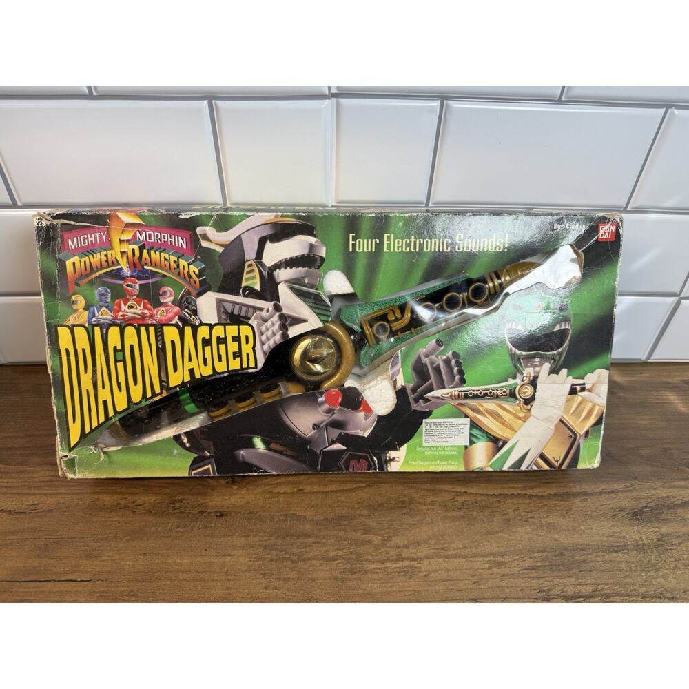 Vintage 1994 Bandi Might Morphin Power Rangers Dragon Dagger -READ